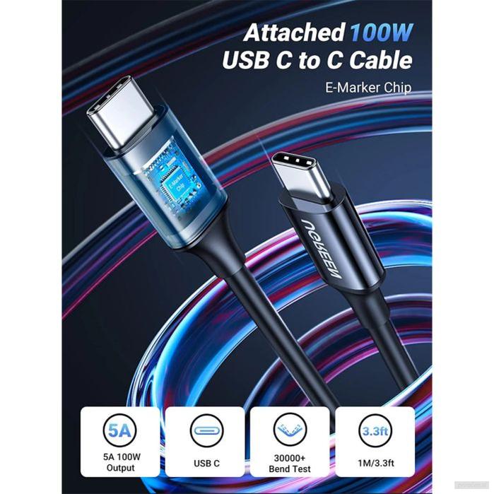 Ugreen 130W avtopolnilec z 1M USB-C kablom-PRIROCEN.SI