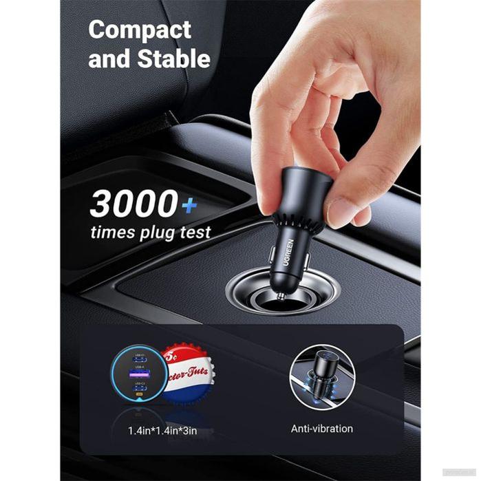 Ugreen 130W avtopolnilec z 1M USB-C kablom-PRIROCEN.SI