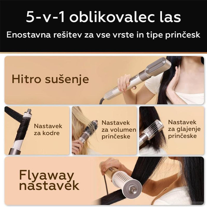 Dreame Air Style sušilnik in oblikovalec las s 5 nastavki-PRIROCEN.SI