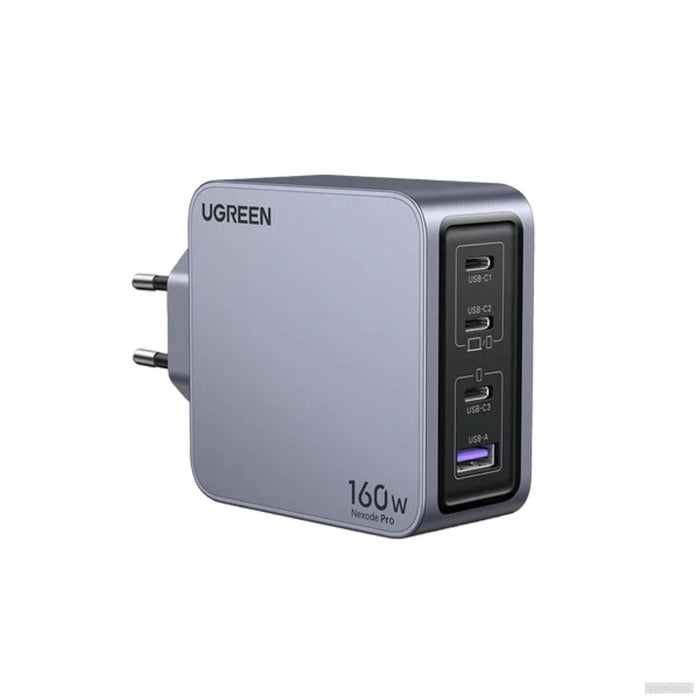 Ugreen Nexode Pro 160W 4-Portni GaN USB polnilec s priloženim 1,5M 240W USB-C polnilnim kablom-PRIROCEN.SI