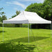 Pop-Up vrtni paviljon 2,9x4,25 m, bel-PRIROCEN.SI