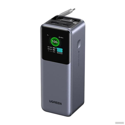 Ugreen prenosna polnilna baterija 20.000mAh, 165W s pametnim digitalnim zaslonom in vgrajenim kablom-PRIROCEN.SI