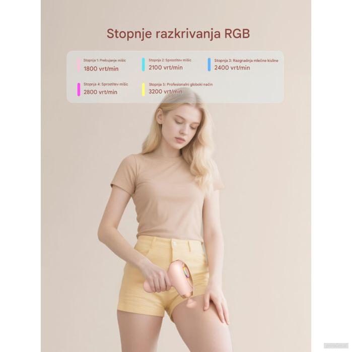 TAOTRONICS Masažna mini pištola roza-PRIROCEN.SI