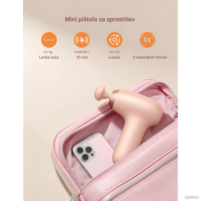 TAOTRONICS Masažna mini pištola roza-PRIROCEN.SI
