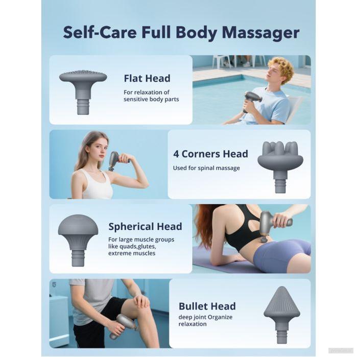 TAOTRONICS Masažna mini pištola siva-PRIROCEN.SI