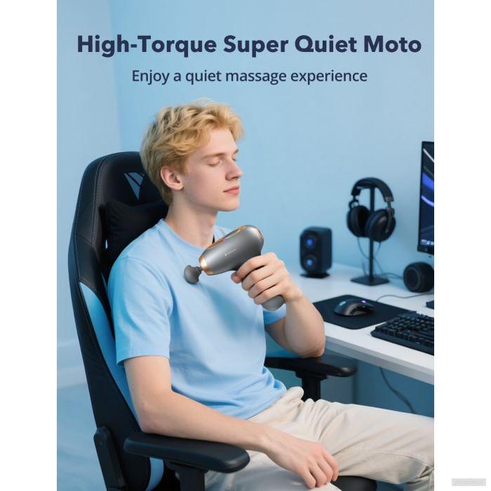 TAOTRONICS Masažna mini pištola siva-PRIROCEN.SI