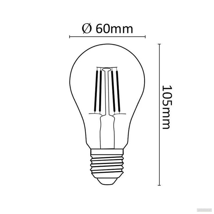 Asalite LED filament 7W, E27, 4000K, 806lm-PRIROCEN.SI