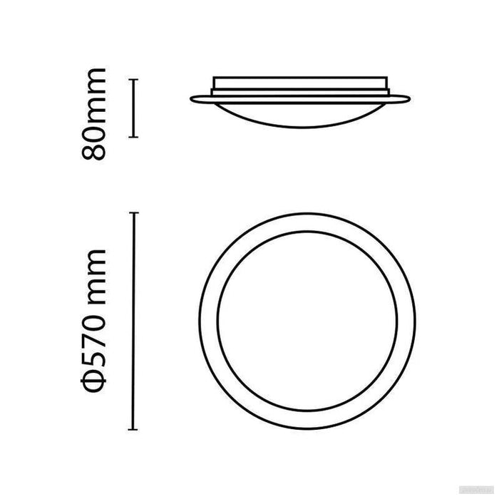 Asalite LED stropna svetilka LILY 48W 4000K 4320 lumnov okrogla učinek zvezdic/bleščic-PRIROCEN.SI