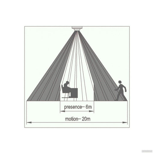GTV senzor gibanja IR, stropni 360°, bel CR-CO1000-00-PRIROCEN.SI