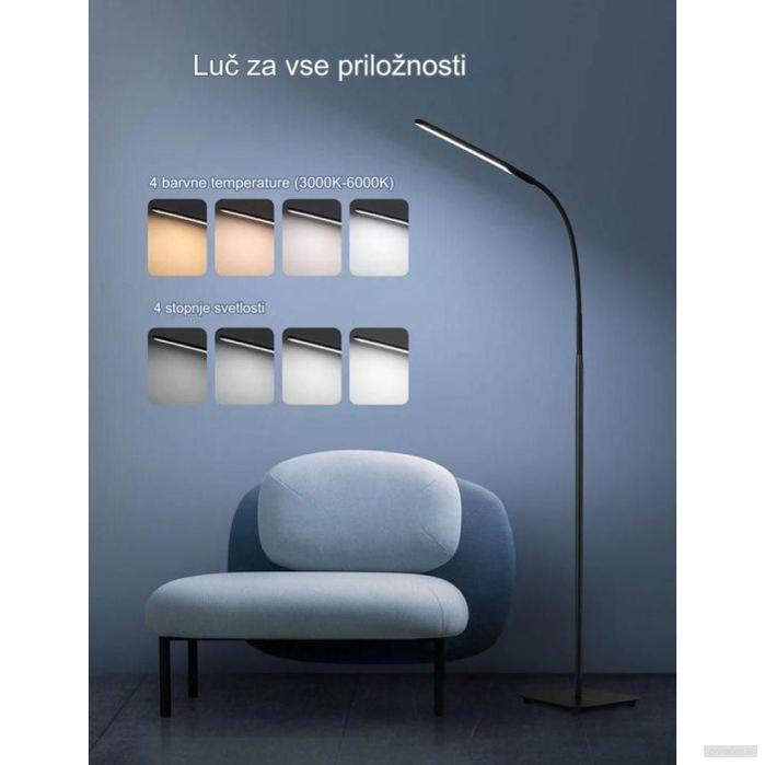 TaoTronics LED kovinska talna svetilka 72, visoka 176cm - DL072 črna-PRIROCEN.SI