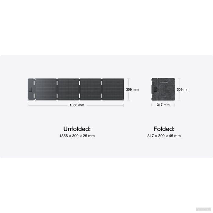 EcoFlow 60W panel solarnih sončnih celic z USB-C priključkom-PRIROCEN.SI