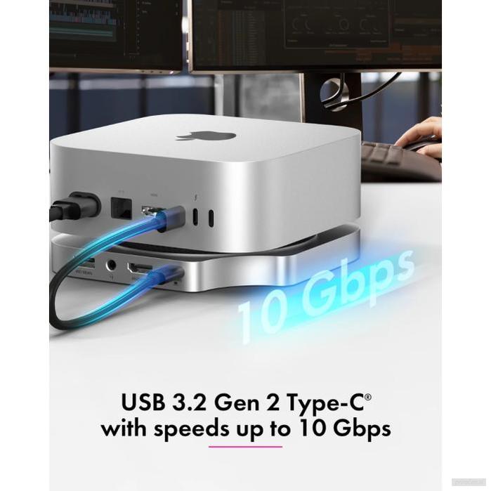 IcyBox IB-DK100 USB-C priklopna postaja za Mac mini M4-PRIROCEN.SI