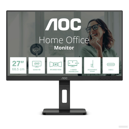 AOC Q27P3CV 27ˇ QHD IPS 100Hz USB-C PD poslovni monitor-0