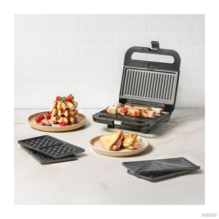 Ufesa Robson 3-v-1 opekač s snemljivimi ploščami – za sendviče, gofre in žar, 850 W-PRIROCEN.SI