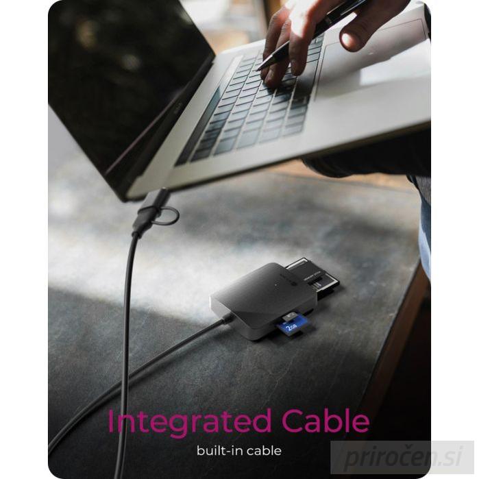 IcyBox IB-CR302-CU3 čitalec kartic USB 3.0 z USB-A in USB-C priključkom-PRIROCEN.SI