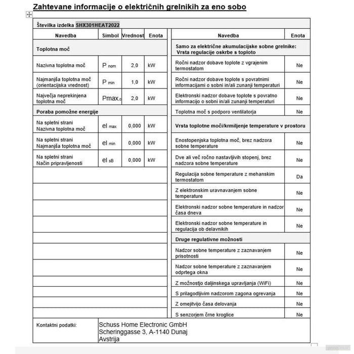 SHE ventilatorski grelnik z oscilacijo 2000W-PRIROCEN.SI