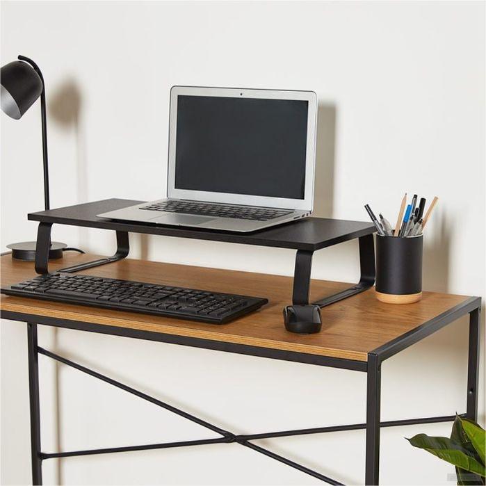 VonHaus lesen podstavek za monitor črn-PRIROCEN.SI