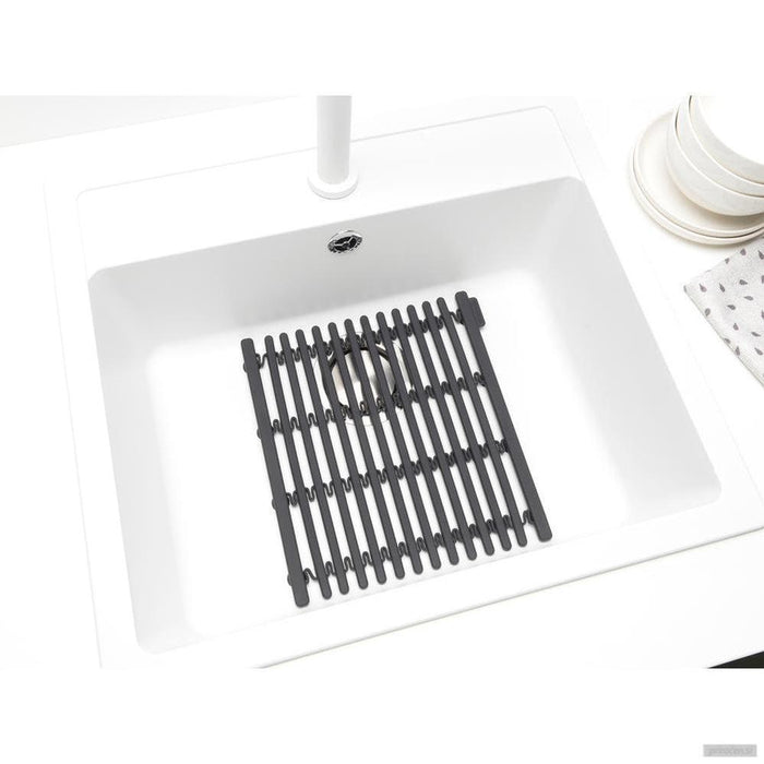 Brabantia silikonska podloga za umivalnik, temno siva-PRIROCEN.SI