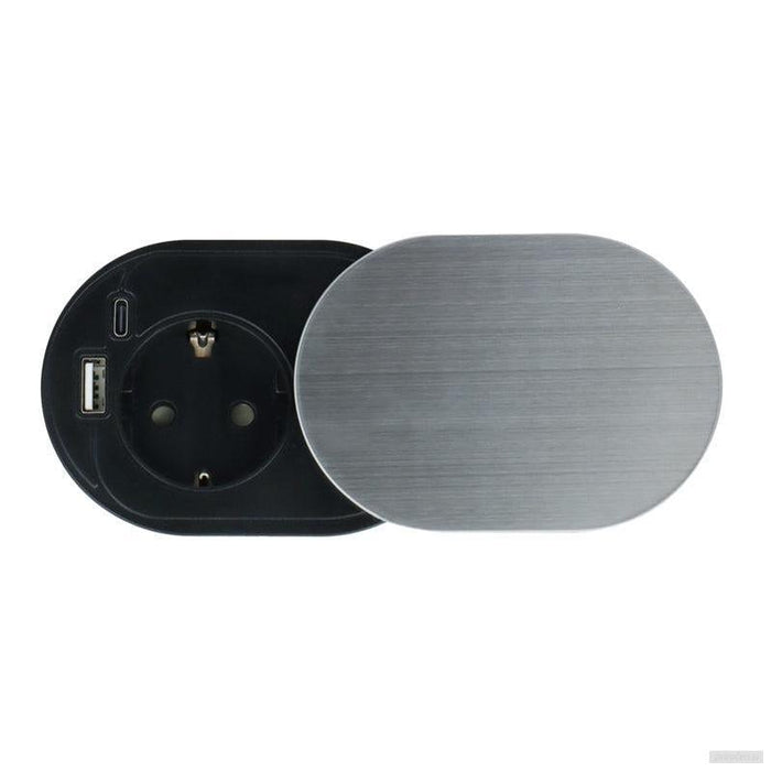 Vgradna vtičnica SLIDEBOX 1x 230V + 2x USB (A+C)-PRIROCEN.SI