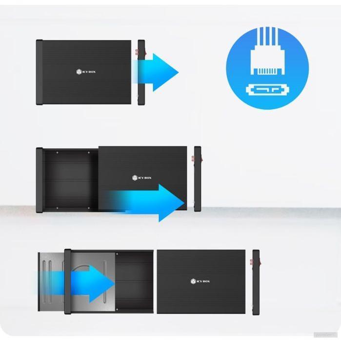 IcyBox IB-525-U3 zunanje ohišje za 5,25" SATA DVD enote-PRIROCEN.SI