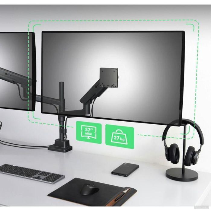 IcyBox IB-MS702-T dvojni namizni nosilec za monitorja do 57"-PRIROCEN.SI