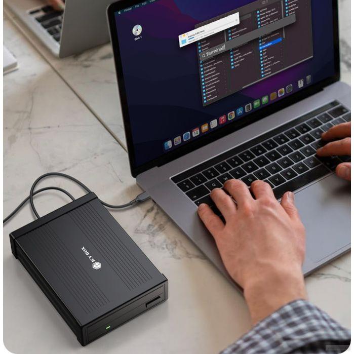 IcyBox IB-525-U3 zunanje ohišje za 5,25" SATA DVD enote-PRIROCEN.SI