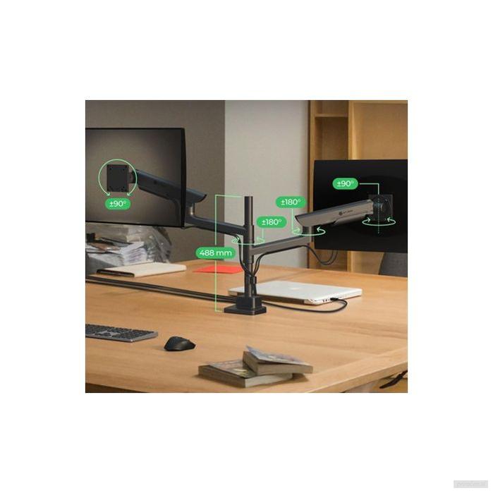 IcyBox IB-MS702-T dvojni namizni nosilec za monitorja do 57"-PRIROCEN.SI