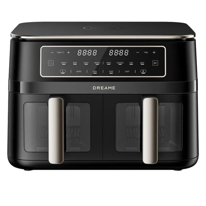 Dreame DZ30 Air Fryer cvrtnik dvojni, črn-0