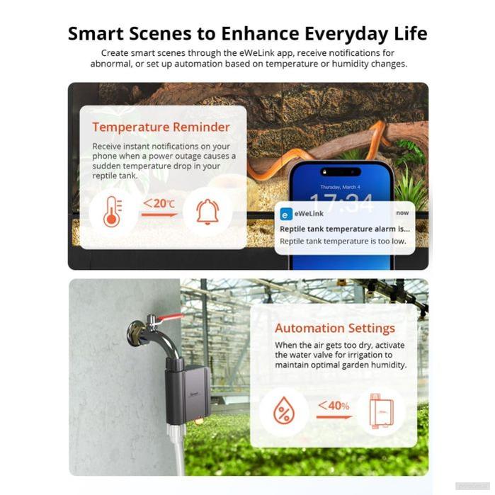 SONOFF ZigBee pametni senzor temperature in vlage SNZB-02WD-PRIROCEN.SI