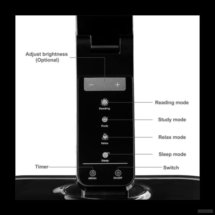 TaoTronics Elune touch control LED namizna svetilka piano črna TT-DL01-PRIROCEN.SI