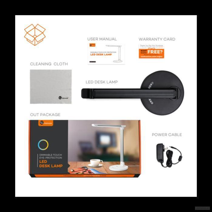 TaoTronics Elune E5 Touch control LED namizna svetilka črna TT-DL13-PRIROCEN.SI