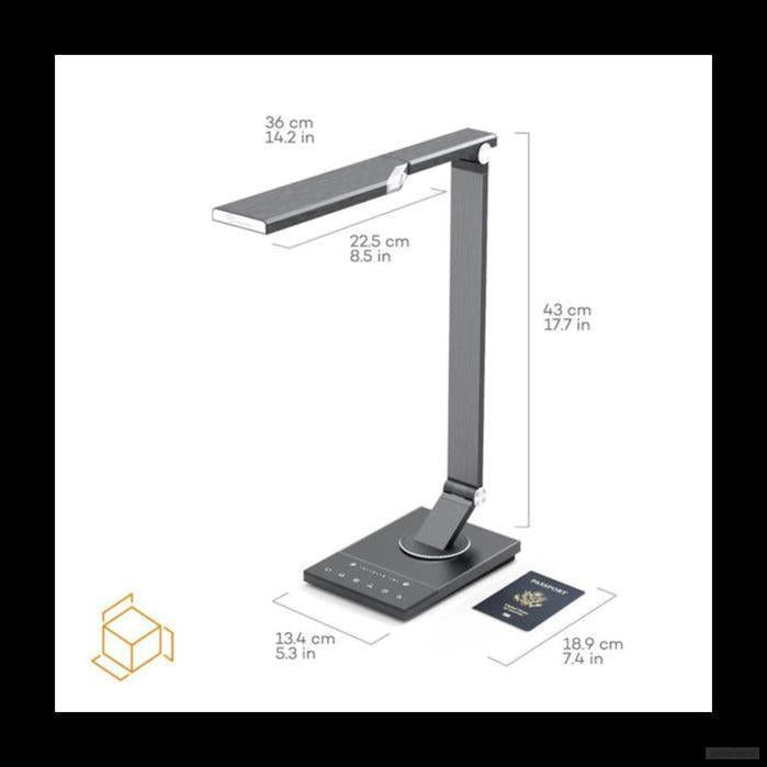 TaoTronics touch control Iron Gray LED namizna svetilka TT-DL16-PRIROCEN.SI