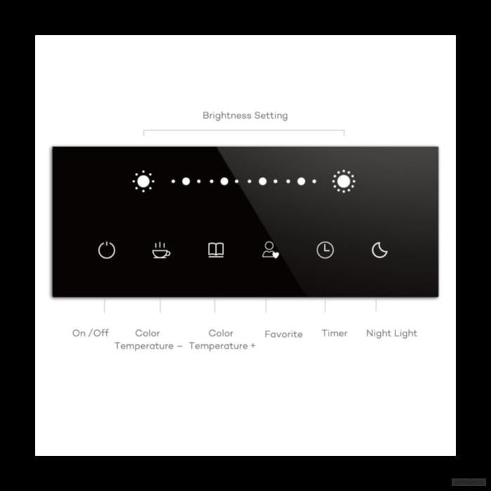 TaoTronics touch control Iron Gray LED namizna svetilka TT-DL16-PRIROCEN.SI