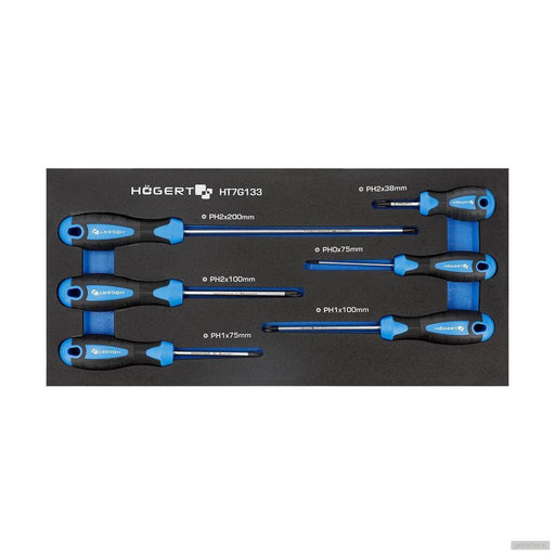 Hoegert set križnih izvijačev, 6-delni, HT7G133-PRIROCEN.SI