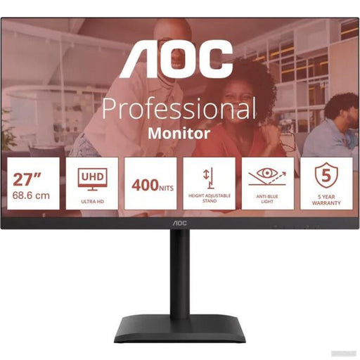 AOC U27E4CV 27" IPS UHD 60Hz USB-C PD poslovni monitor-PRIROCEN.SI