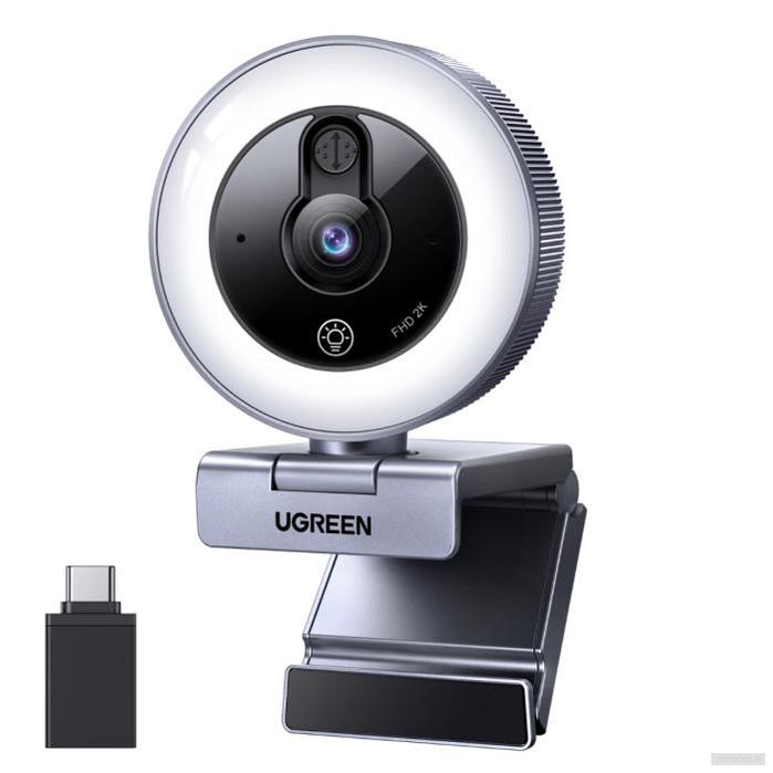 Ugreen 2K spletna kamera z LED lučko, 1440p@30fps-0