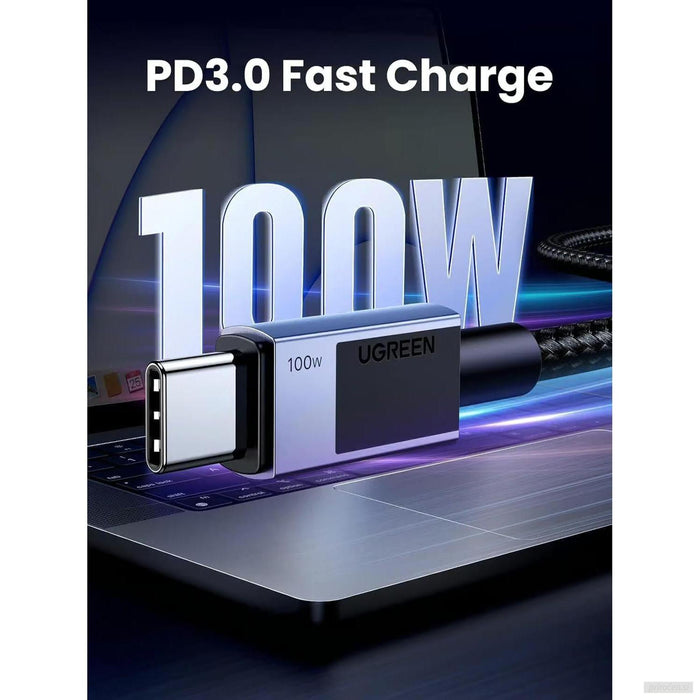 Ugreen USB-C na USB-C polnilni kabel 100W, 0,5M-PRIROCEN.SI
