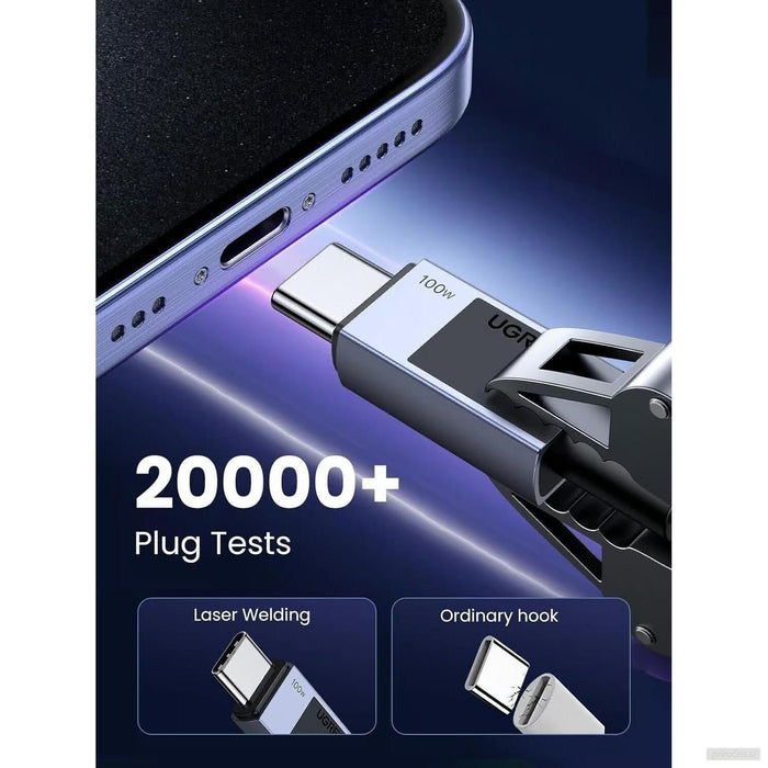 Ugreen USB-C na USB-C polnilni kabel 100W, 0,5M-PRIROCEN.SI