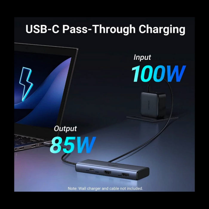 Ugreen 6v1 USB-C 100W PD priklopna postaja-PRIROCEN.SI