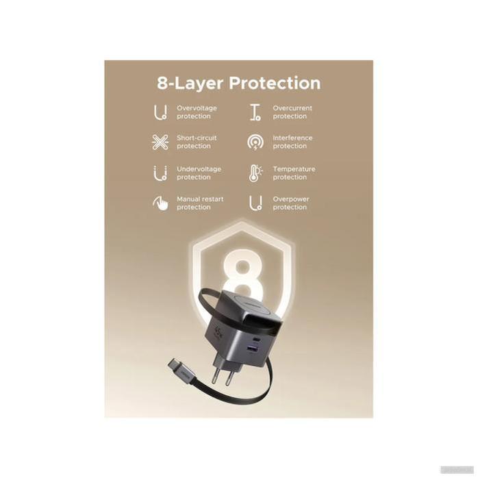 Ugreen Retractable 45W GaN USB-C polnilec-PRIROCEN.SI