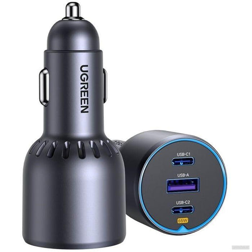 Ugreen 75W 3-portni avtomobilski polnilec-PRIROCEN.SI