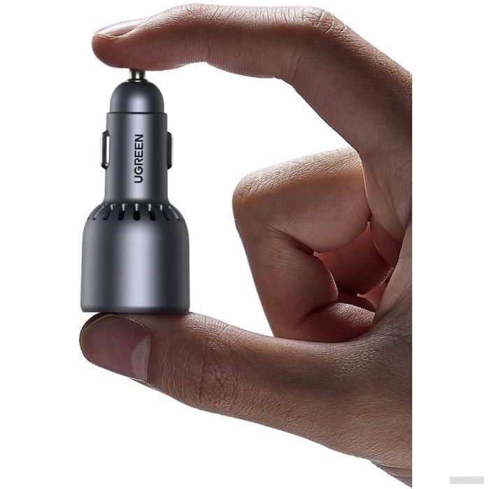 Ugreen 75W 3-portni avtomobilski polnilec-PRIROCEN.SI