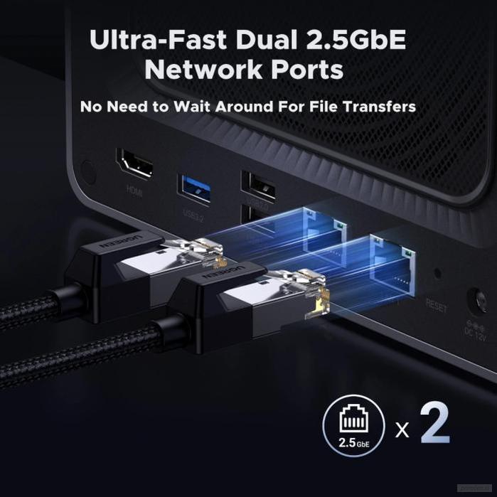 Ugreen NASync DXP4800 za 4+2 diska, Intel N100, 8GB DDR5, 2.5Gbe mreža-PRIROCEN.SI