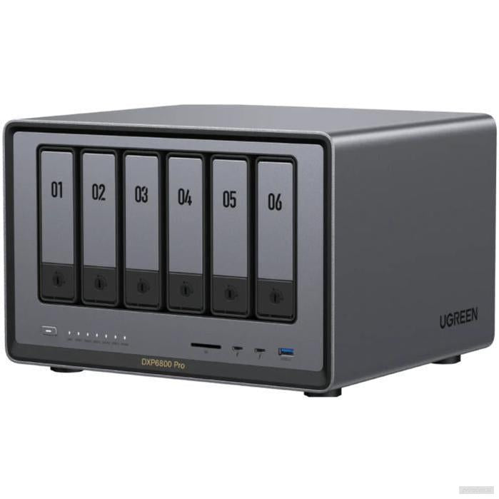 Ugreen NASync DXP6800 Pro za 6+2 diska, Intel i5-1235u, 8GB DDR5, 2x 10Gbe mreža-PRIROCEN.SI