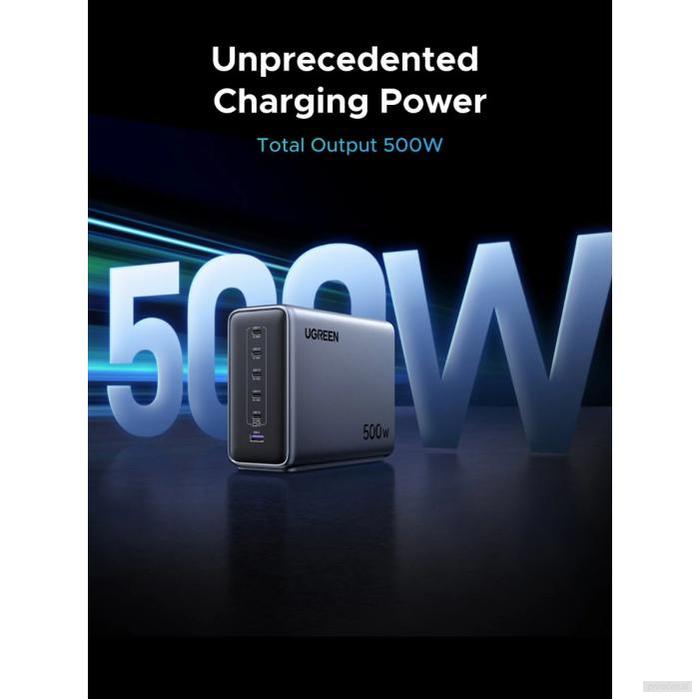 Ugreen Nexode 500W GaN 6-portni USB polnilec-PRIROCEN.SI