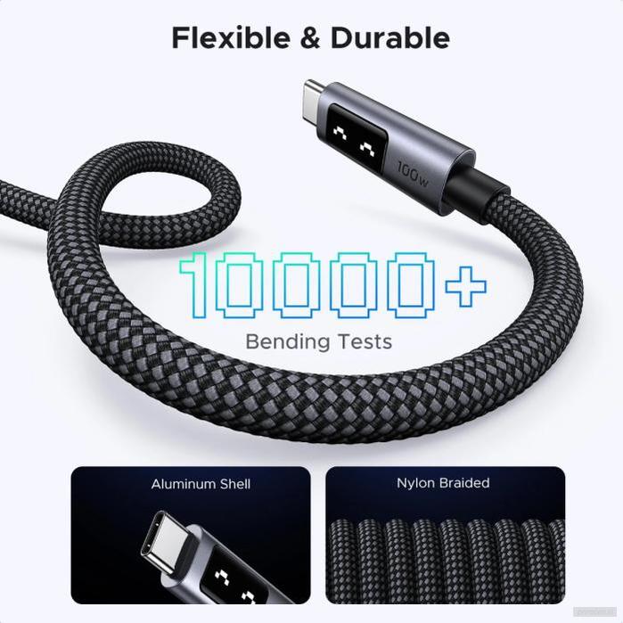 Ugreen Uno USB-C na USB-C polnilni kabel 100W, 3M-PRIROCEN.SI