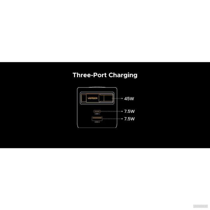 Ugreen Retractable 65W GaN USB-C polnilec-PRIROCEN.SI