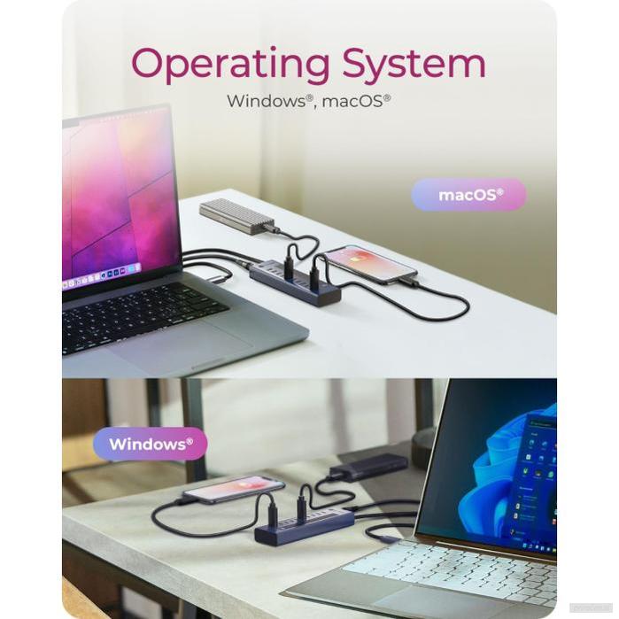 IcyBox IB-HUB1450-C31 10-portni hub vmesnik USB-C 3.2-PRIROCEN.SI