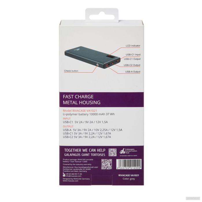 Rivacase VA1021 10000mAh QC/PD prenosna baterija-PRIROCEN.SI