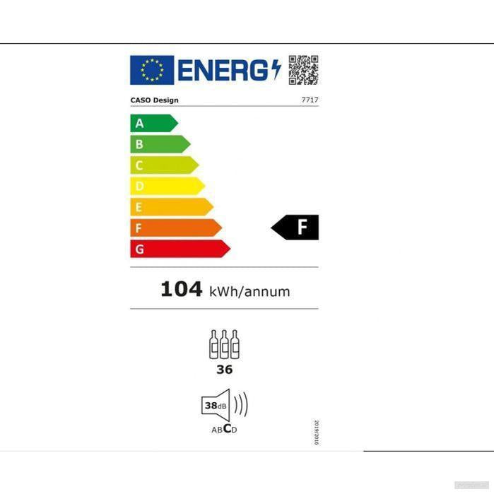 CASO Wine Deluxe WDU 36 – vgradna vinska vitrina Wifi Smart Control-PRIROCEN.SI